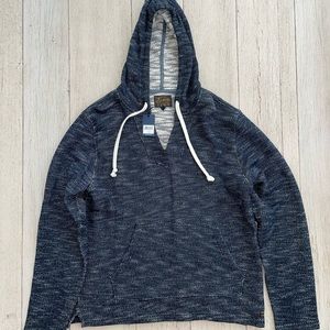 Comfortable Navy Blue Men’s Lucky Brand hoodie size Medium